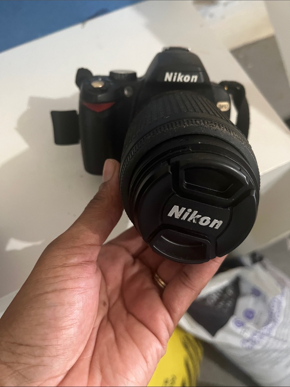 Nikon Black DSLR Camera with Zoom Lens